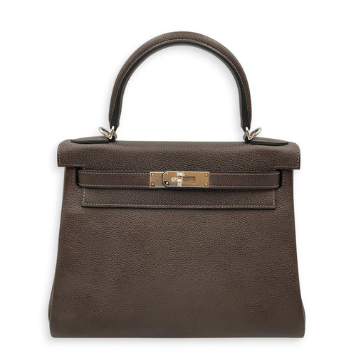 Kelly 28 Ebene in Barenia Faubourg Palladium hardware CL2605-21539 1