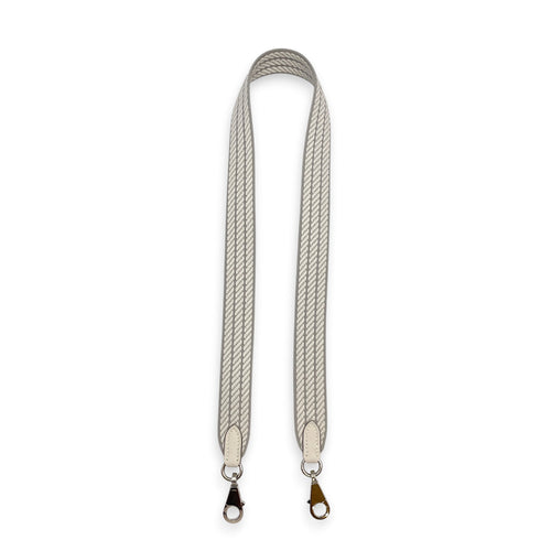 Sangle Cordage, 25mm by 70cm 25mm x 70cm Blue Glacier/Gris Pale Bag Accessory in Swift Palladium hardware CL2605-21543 1