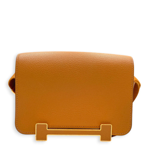 Geta Caramel in Chevre Mysore Gold hardware