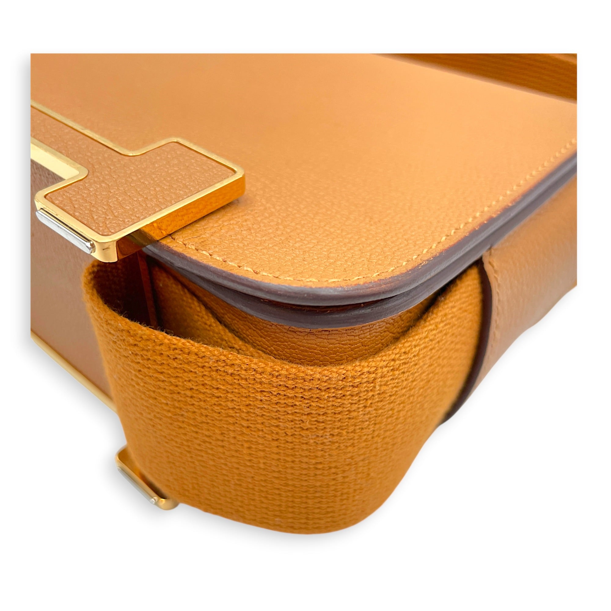 Geta Caramel in Chevre Mysore Gold hardware