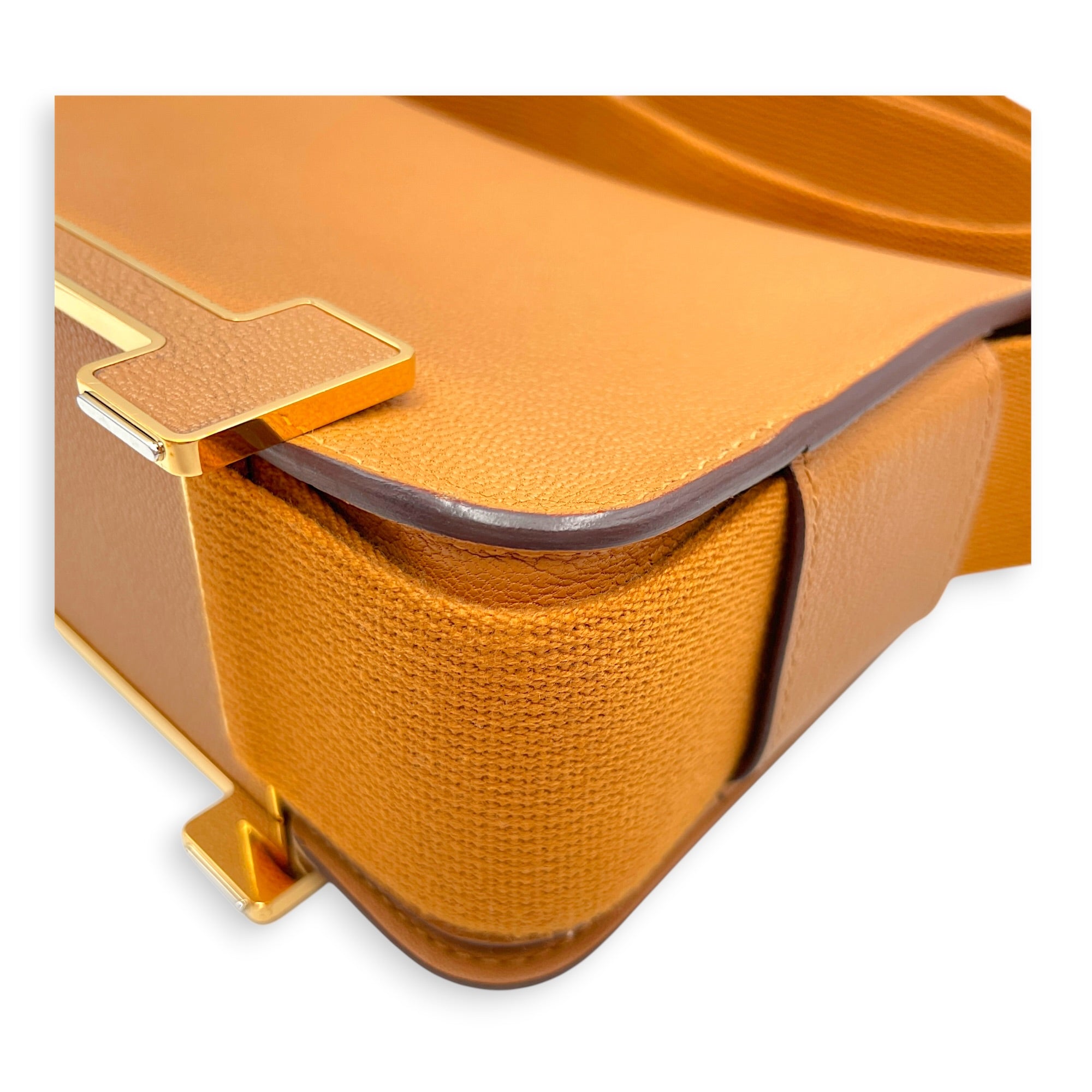 Geta Caramel in Chevre Mysore Gold hardware