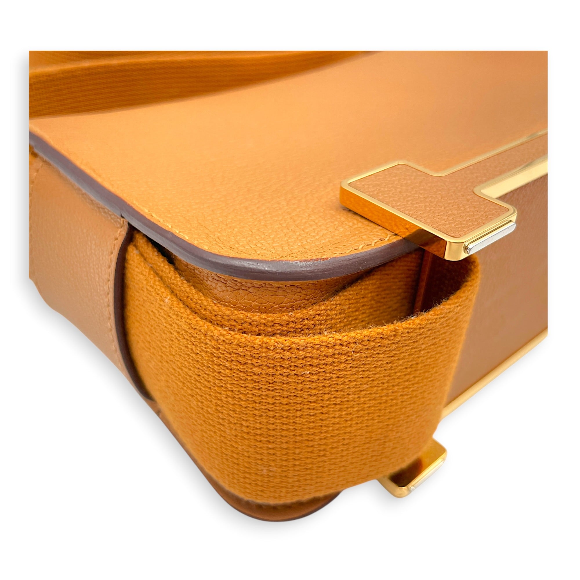 Geta Caramel in Chevre Mysore Gold hardware