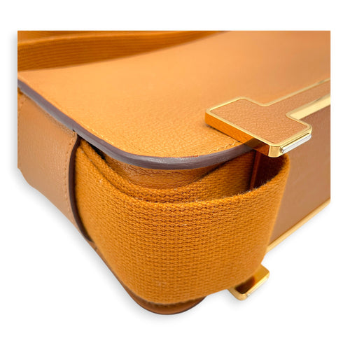 Geta Caramel in Chevre Mysore Gold hardware