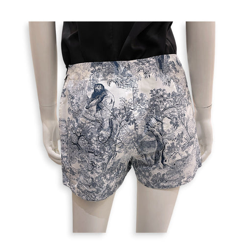 Toile De Jouy Cotton Shorts  38 Blue Ready-To-Wear in Cotton CL2605-21559 2