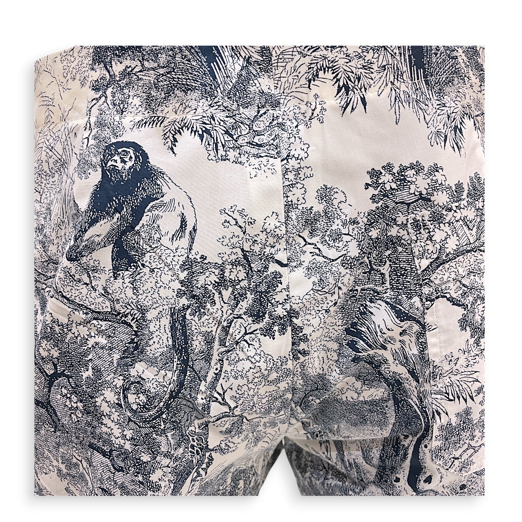 Toile De Jouy Cotton Shorts  38 Blue Ready-To-Wear in Cotton CL2605-21559 3