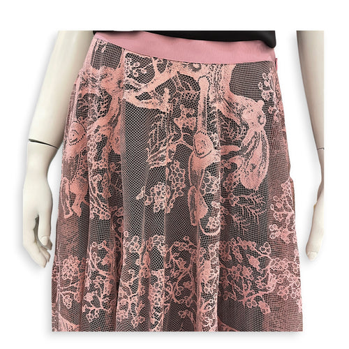 Diorivera Mid Length Skirt Size 38 Pink Ready-To-Wear