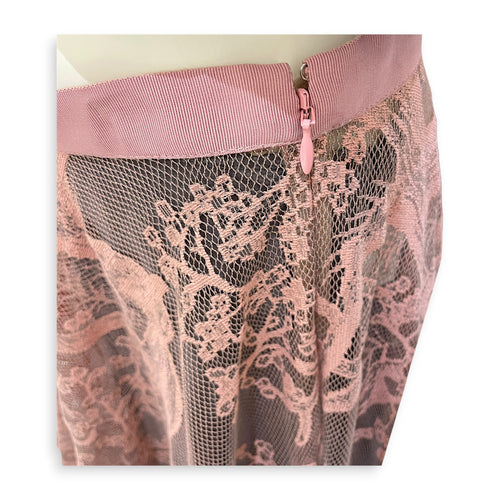 Diorivera Mid Length Skirt Size 38 Pink Ready-To-Wear