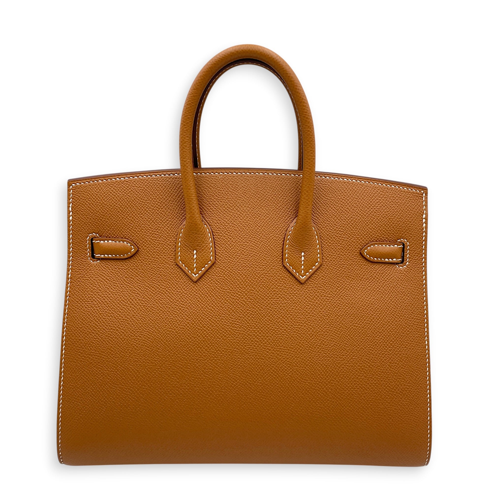 Sellier Birkin 25 Gold in Epsom Palladium hardware
