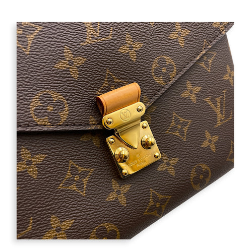 Metis Brown Crossbody Bag Gold hardware
