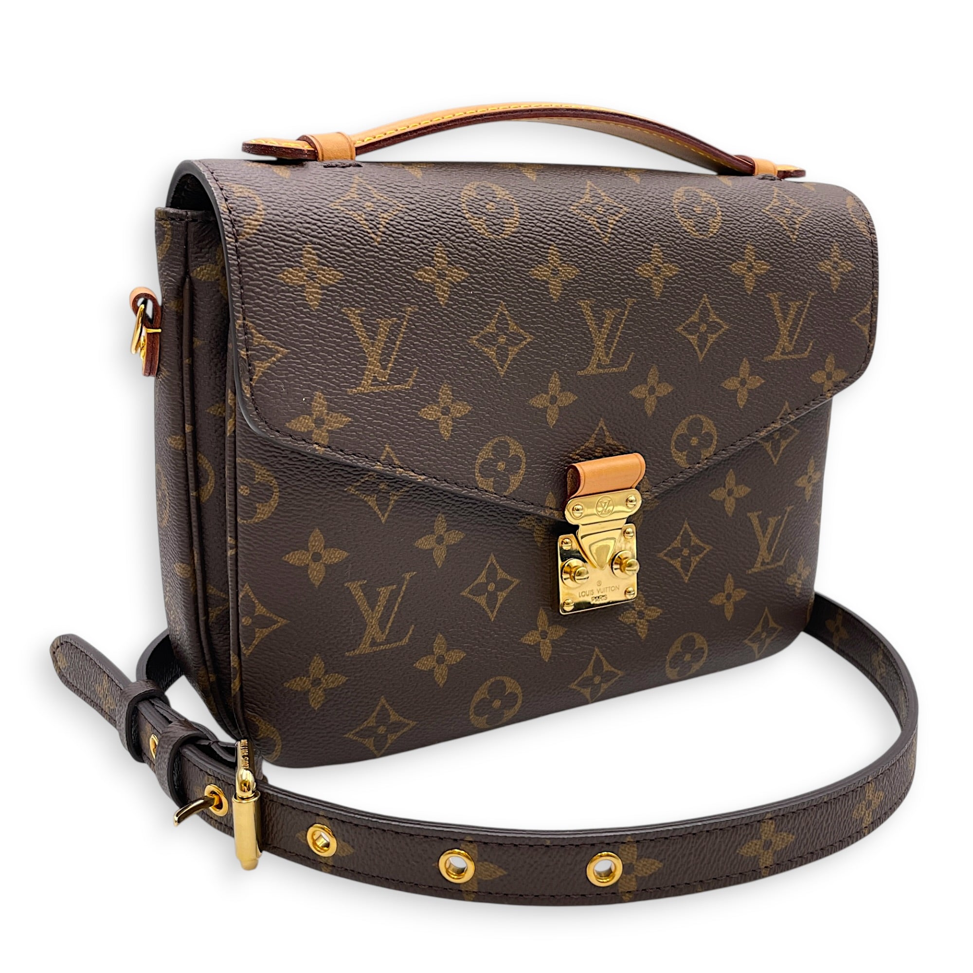 Metis Brown Crossbody Bag Gold hardware