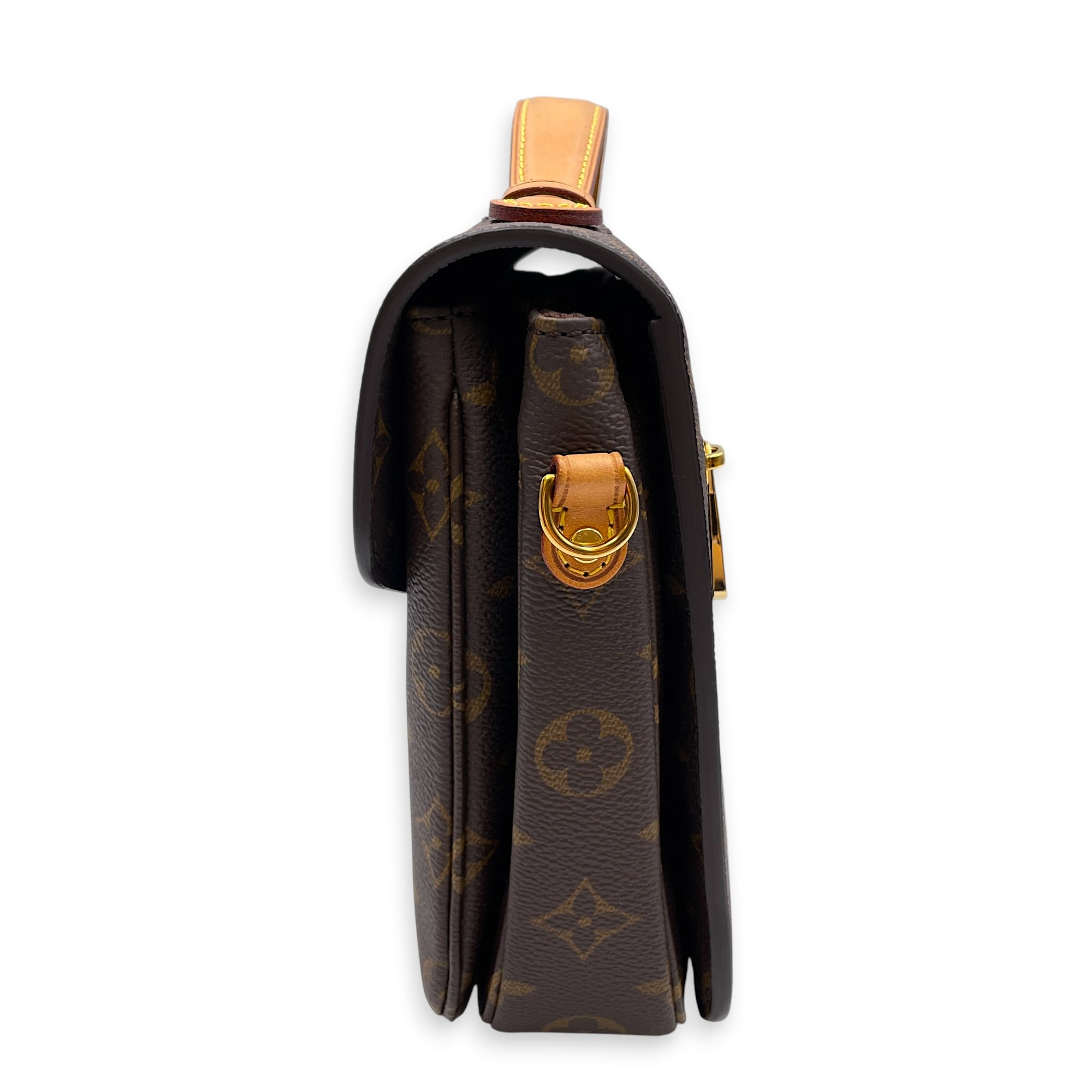Metis Brown Crossbody Bag Gold hardware