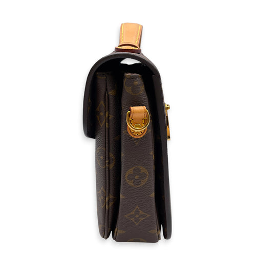 Metis Brown Crossbody Bag Gold hardware