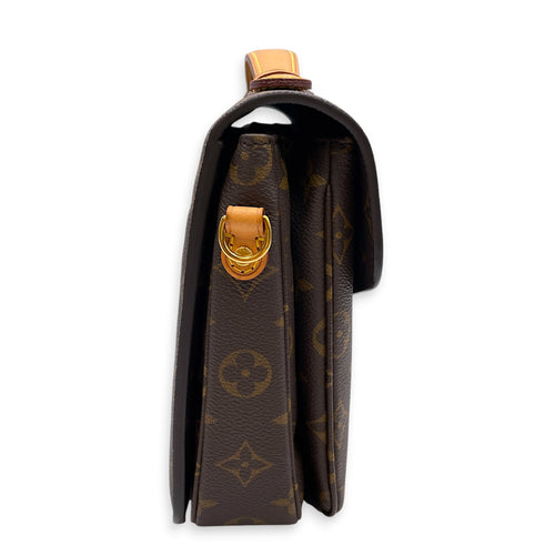 Metis Brown Crossbody Bag Gold hardware