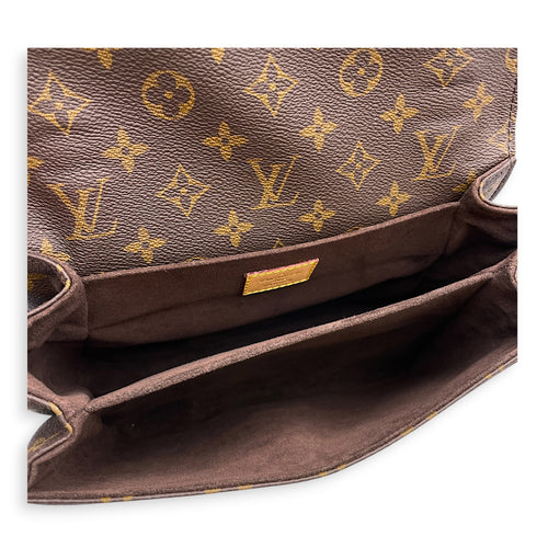Metis Brown Crossbody Bag Gold hardware
