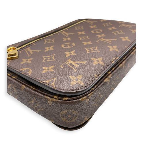 Metis Brown Crossbody Bag Gold hardware