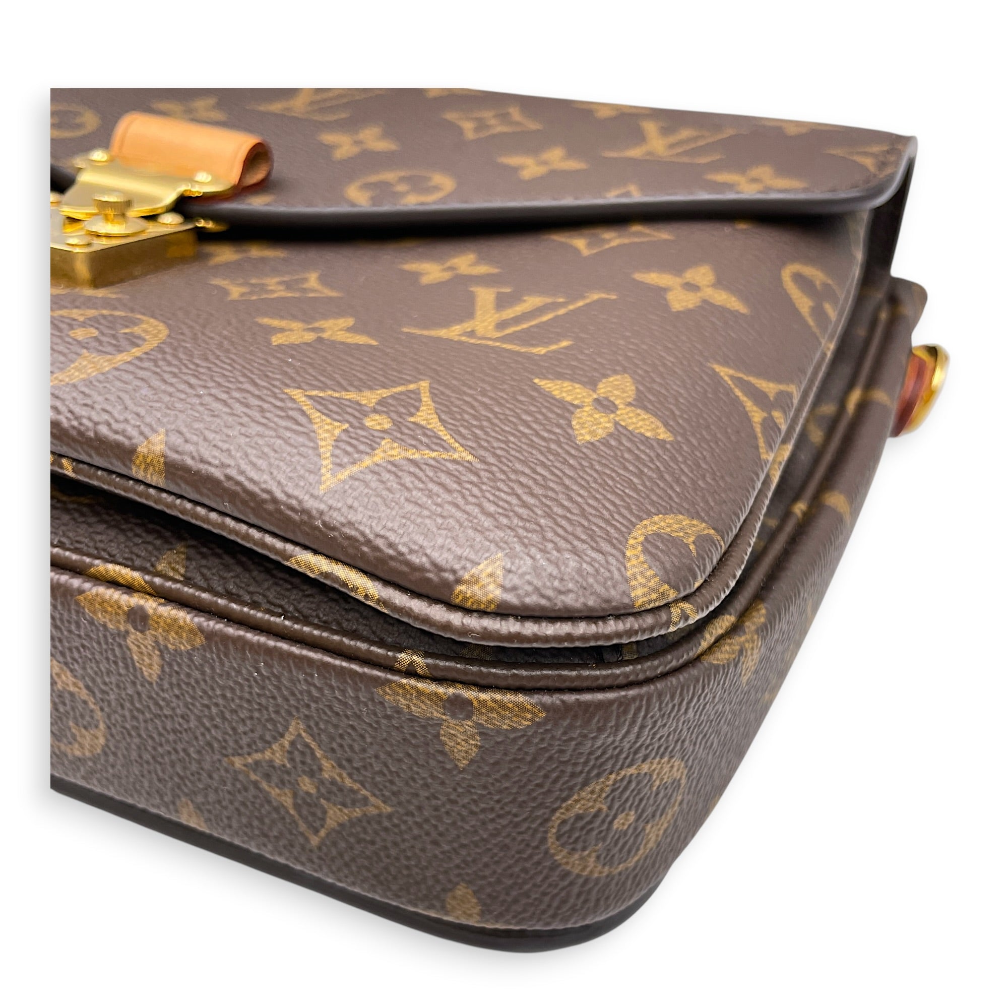 Metis Brown Crossbody Bag Gold hardware