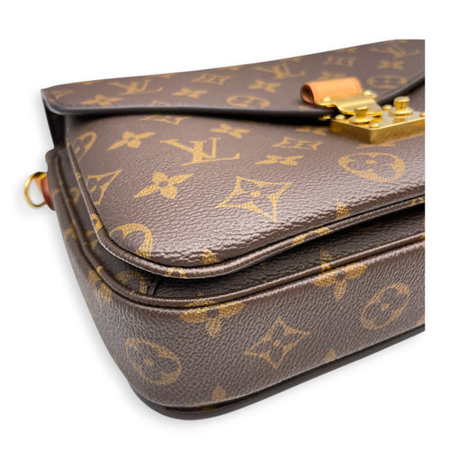 Metis Brown Crossbody Bag Gold hardware