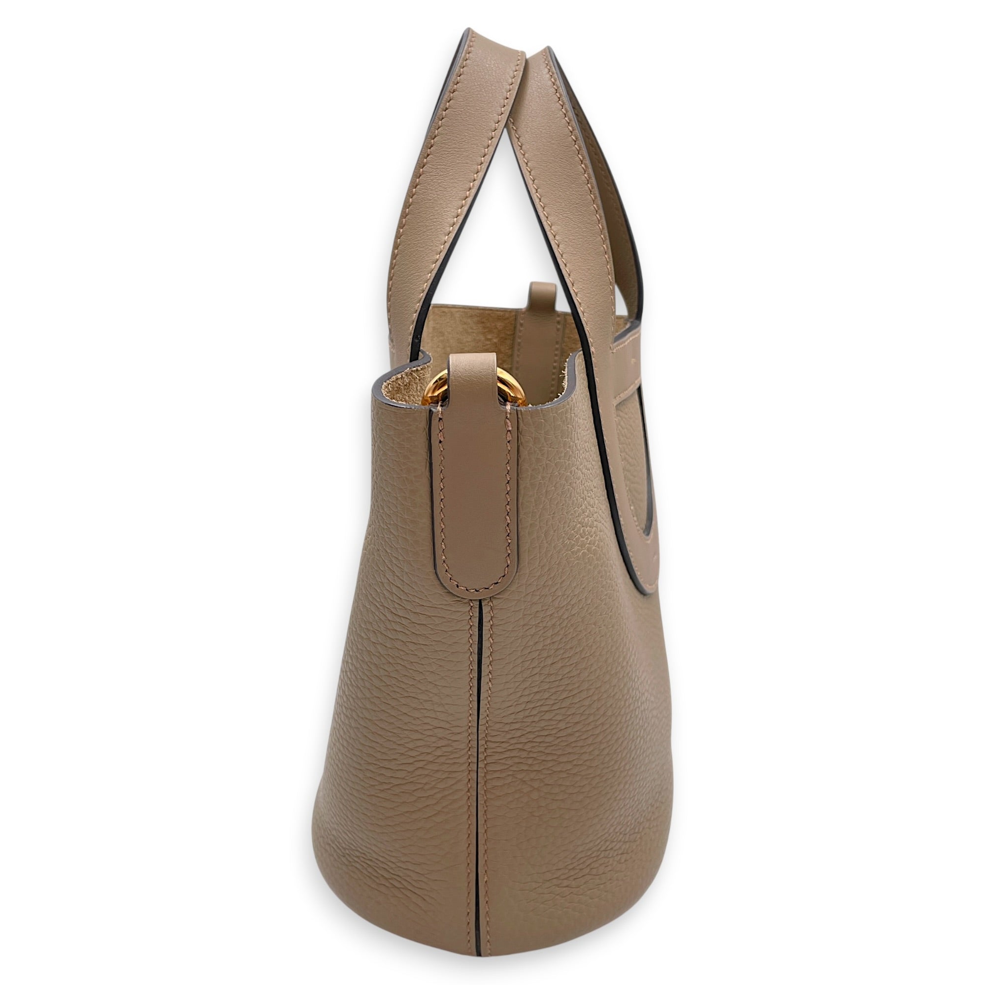 In the loop 18 Beige marfa in Swift/Clemence Gold hardware CL2605-21580 4