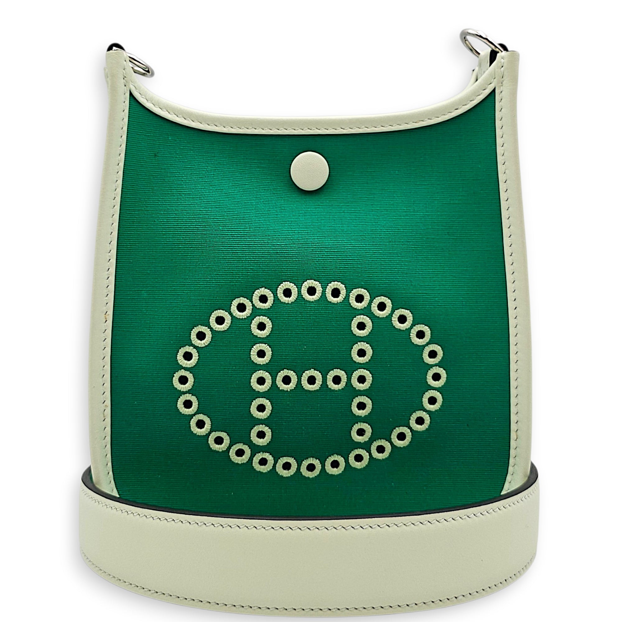 Neo Evelyne Mini Menthe/Vert Fizz/Blue Azteque in Toile/Swift Palladium hardware CL2605-21581 8