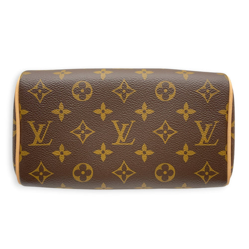 Monogram speedy  20cm  Brown Crossbody Bag in Canvas Gold hardware CL2605-21582 4