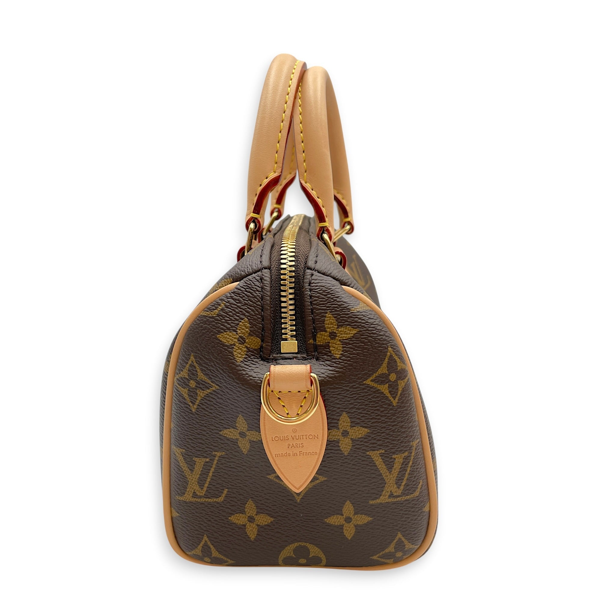 Monogram speedy  20cm  Brown Crossbody Bag in Canvas Gold hardware CL2605-21582 6