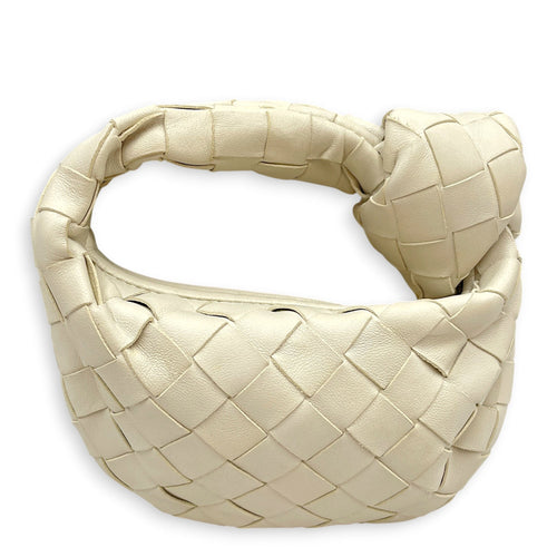 Candy Jodi 17cm  White Top Handle Bag in Nappa Leather Gold hardware CL2605-21583 1