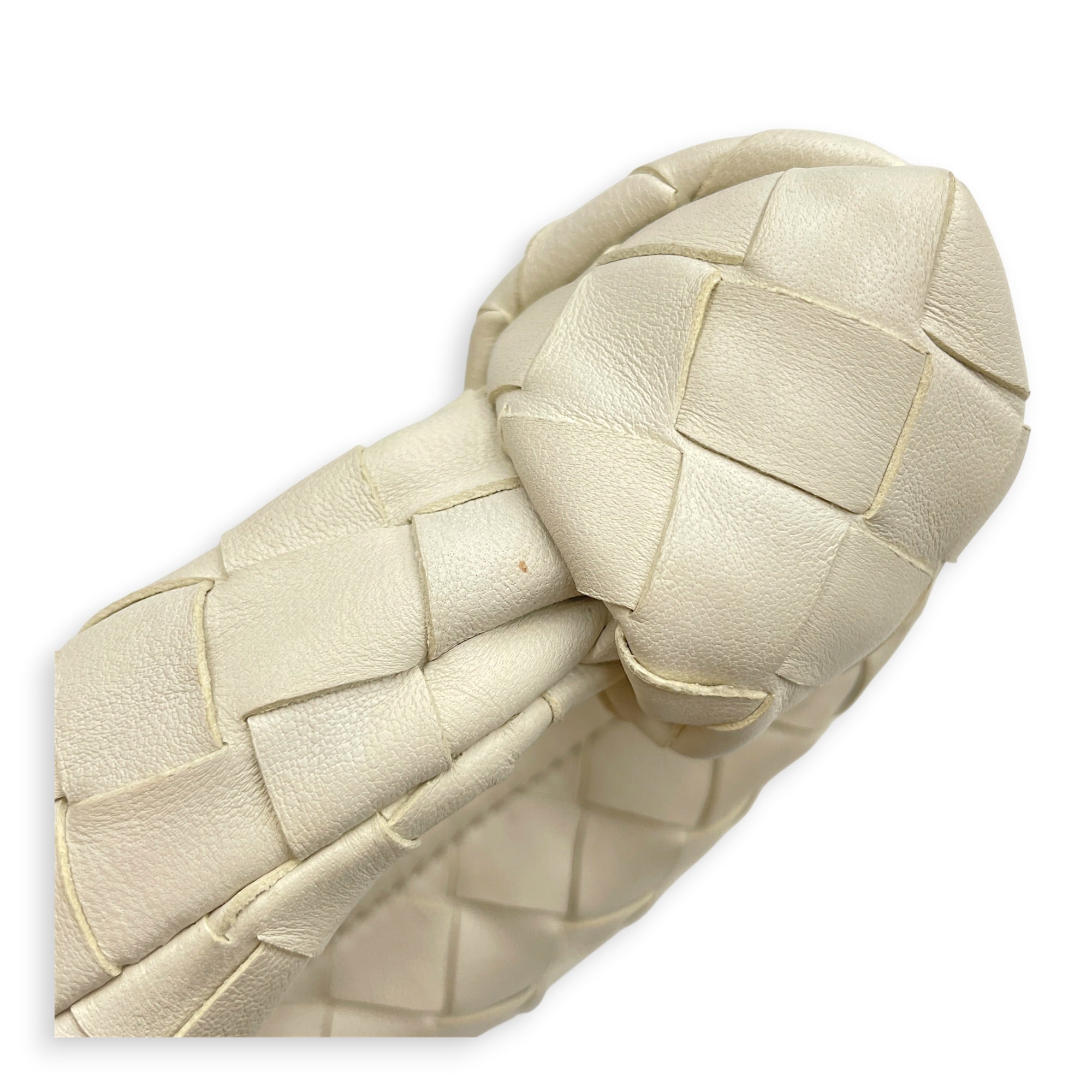 Candy Jodi 17cm  White Top Handle Bag in Nappa Leather Gold hardware CL2605-21583 11