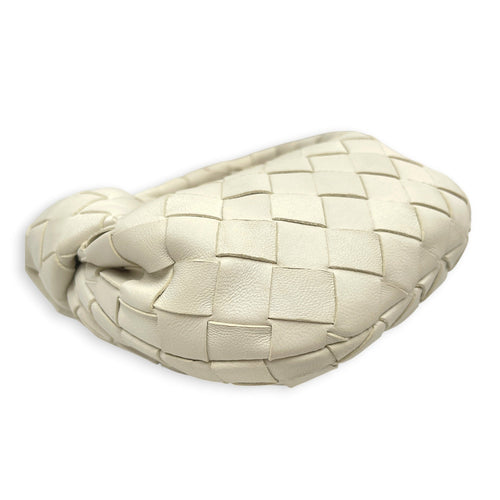 Candy Jodi 17cm  White Top Handle Bag in Nappa Leather Gold hardware CL2605-21583 7