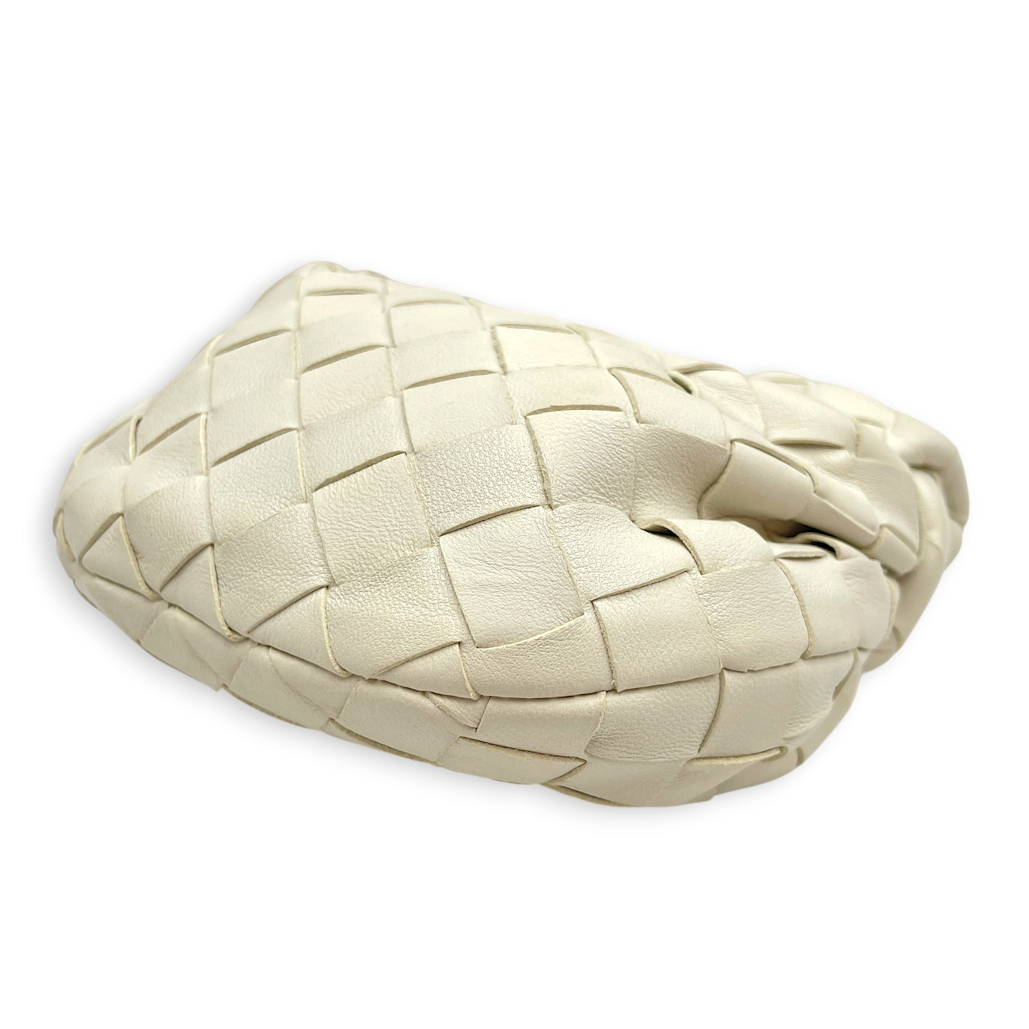 Candy Jodi 17cm  White Top Handle Bag in Nappa Leather Gold hardware CL2605-21583 8