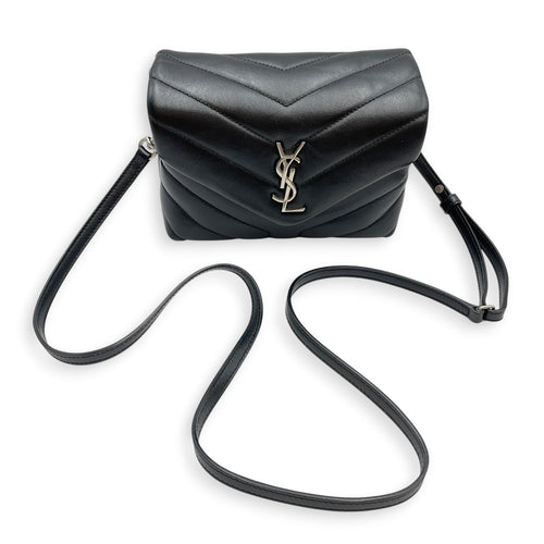 Toy Lou Lou Black Crossbody Bag in Calfskin Silver hardware CL2605-21587 3