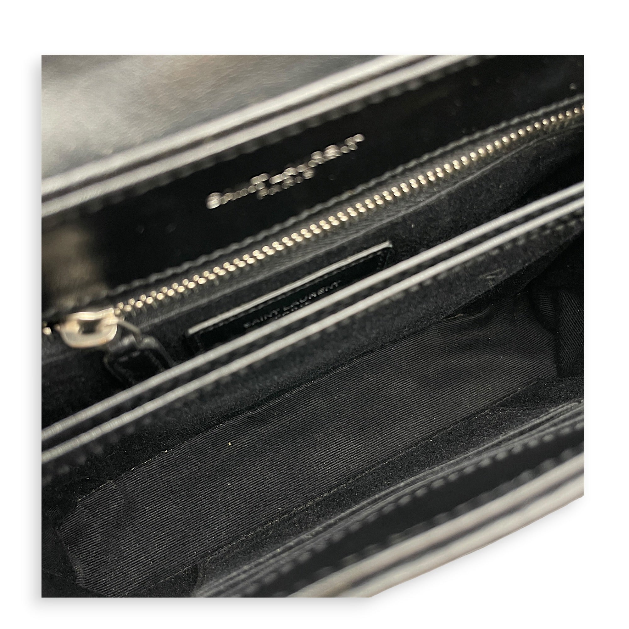 Toy Lou Lou Black Crossbody Bag in Calfskin Silver hardware