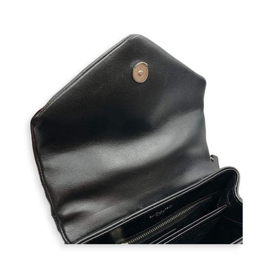 Toy Lou Lou Black Crossbody Bag in Calfskin Silver hardware