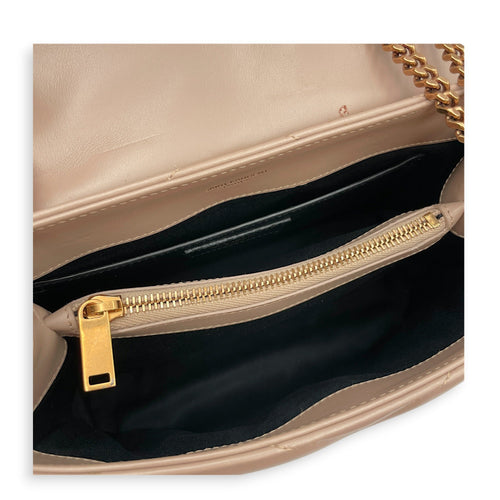 Lou Lou Small Beige Crossbody Bag in Calfskin Gold hardware CL2605-21588 6