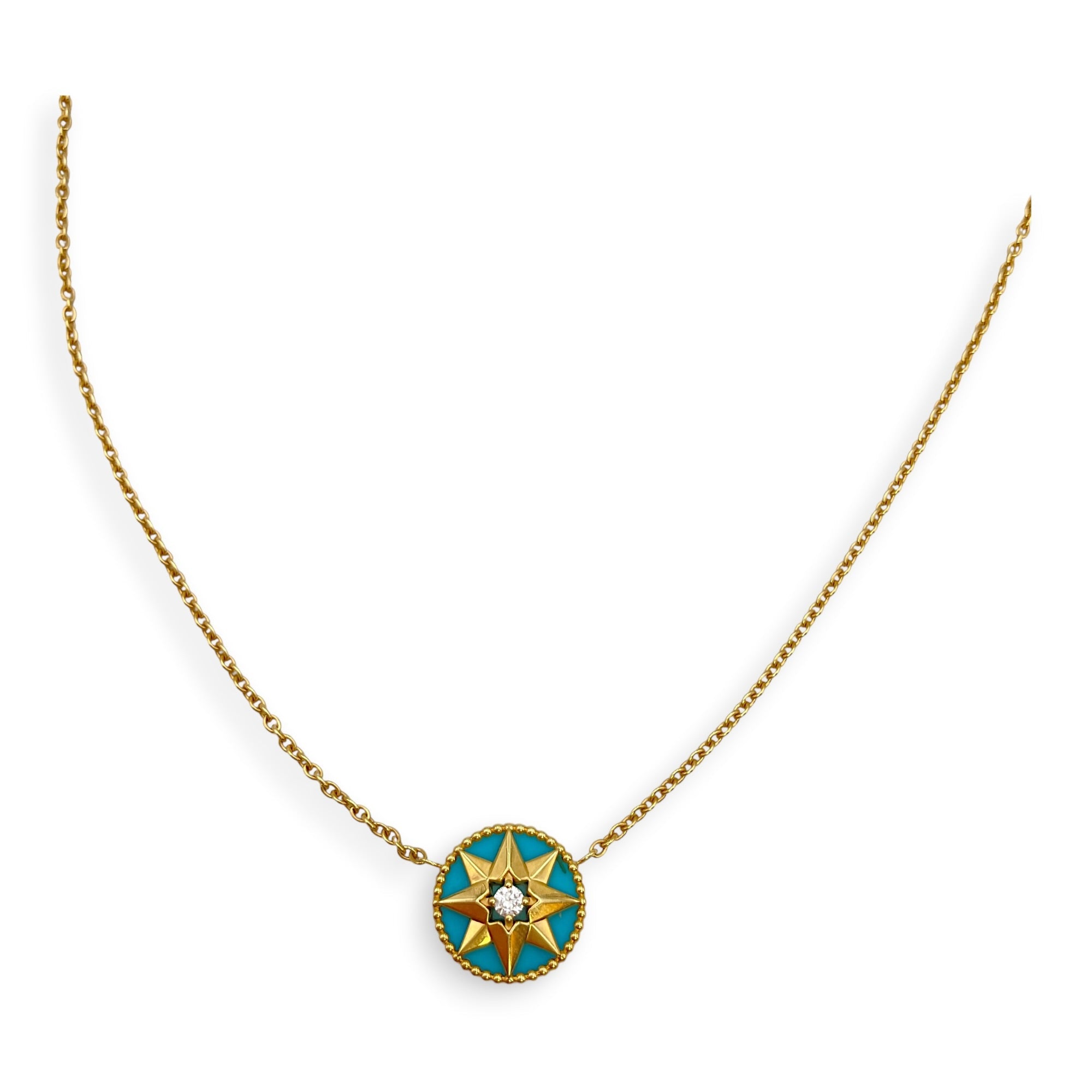 Rose Des Vents Necklace in Turquoise CL2605-21597 3