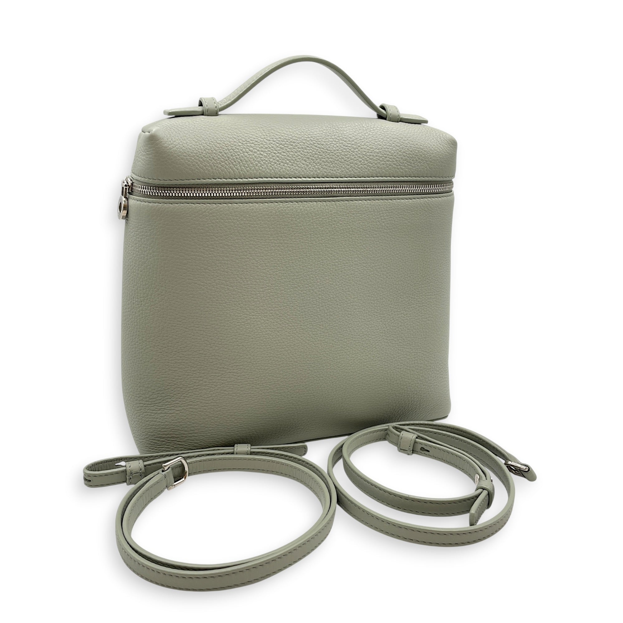 L23.5 Green Backpack in Calfskin Silver hardware CL2605-21605 11