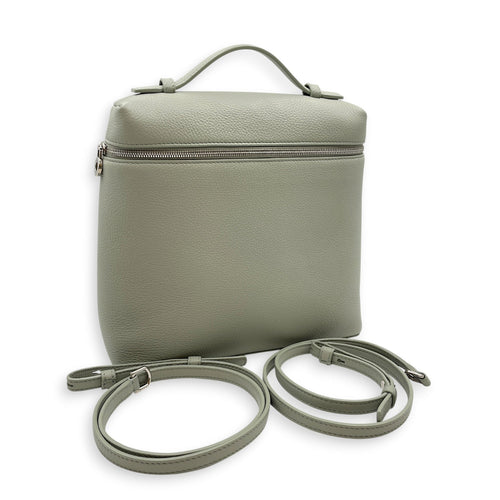 L23.5 Green Backpack in Calfskin Silver hardware CL2605-21605 11