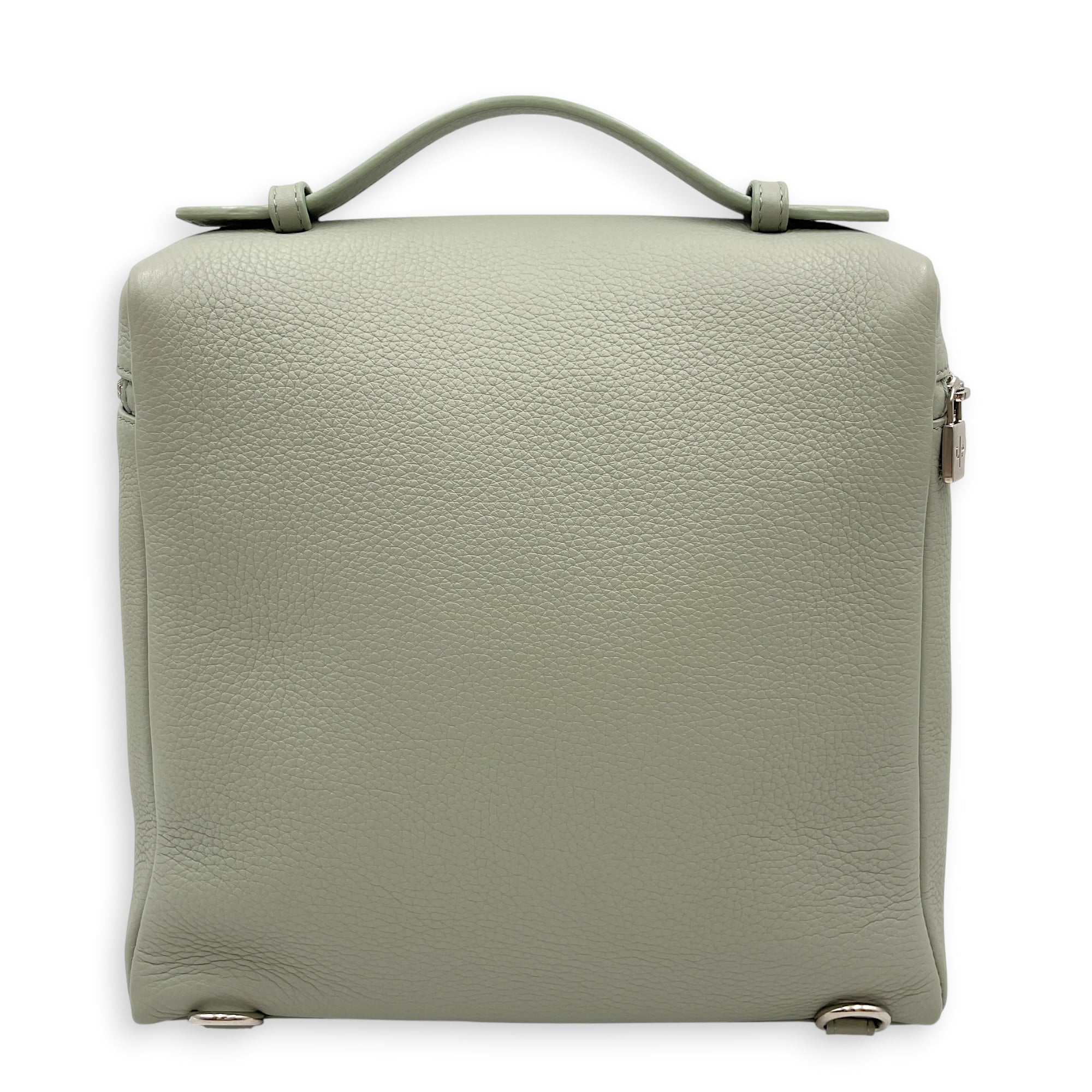 L23.5 Green Backpack in Calfskin Silver hardware CL2605-21605 2