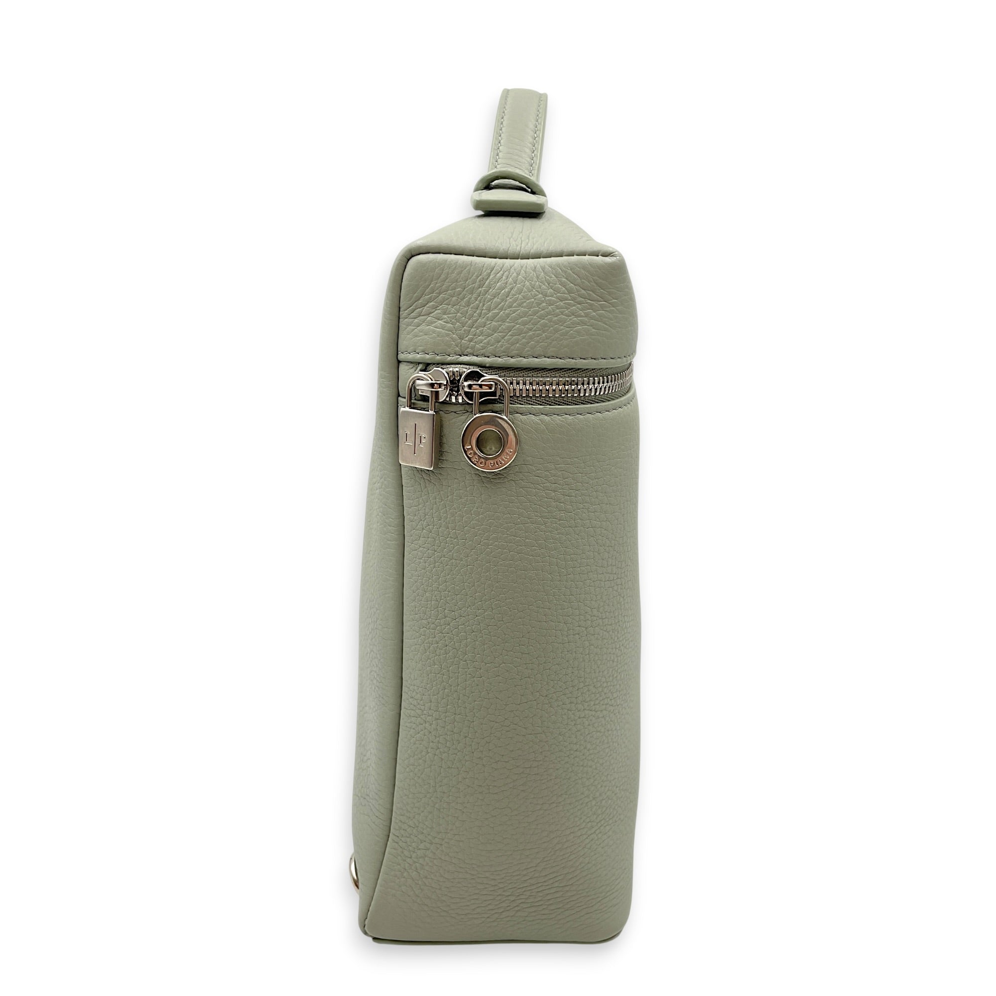 L23.5 Green Backpack in Calfskin Silver hardware CL2605-21605 3