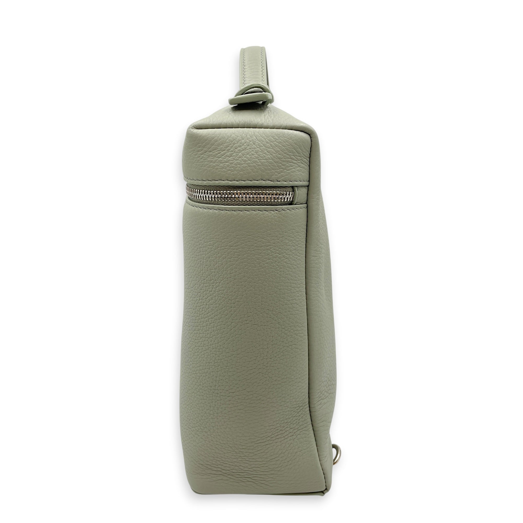 L23.5 Green Backpack in Calfskin Silver hardware CL2605-21605 4