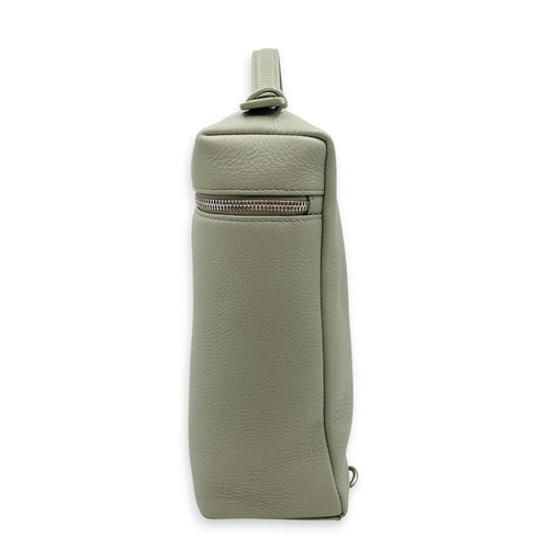 L23.5 Green Backpack in Calfskin Silver hardware CL2605-21605 4