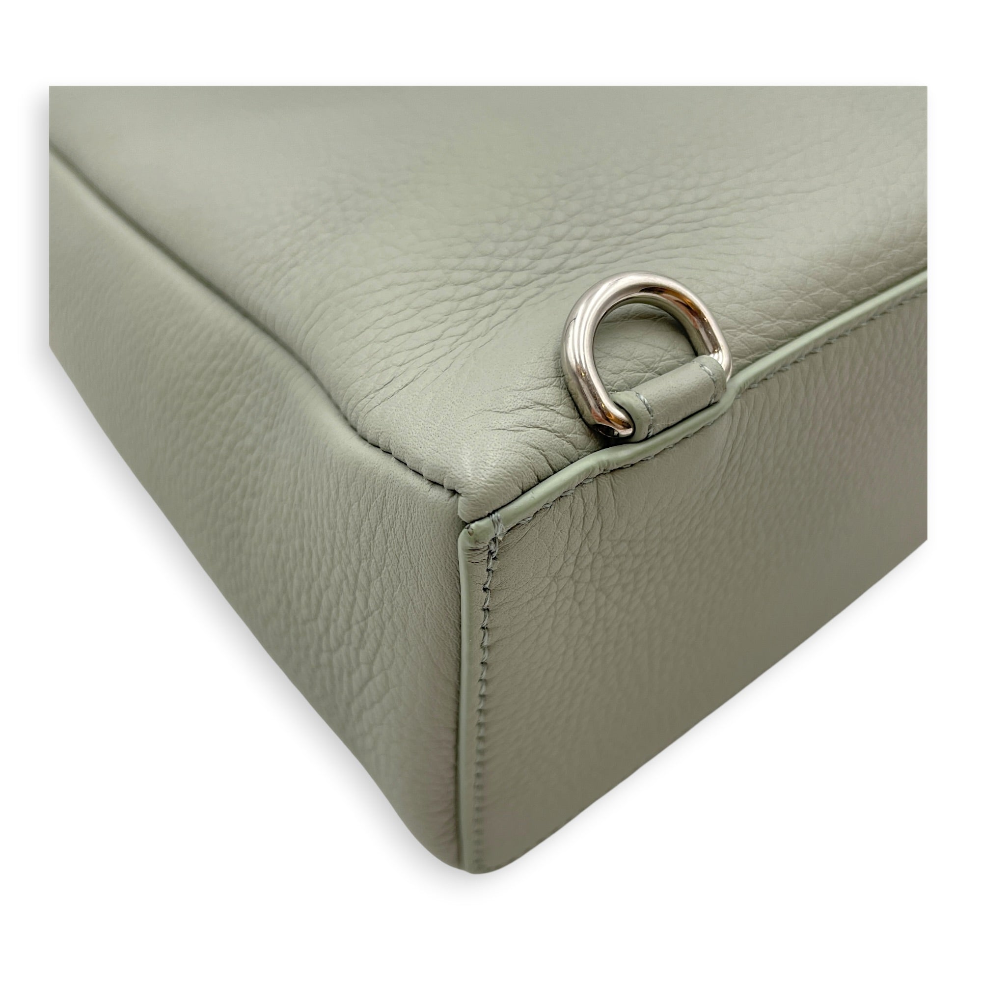 L23.5 Green Backpack in Calfskin Silver hardware CL2605-21605 9