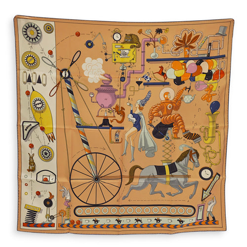 Tea for Two  90 Rose Poudre/Blue/Multi Scarf CL2605-21606 1