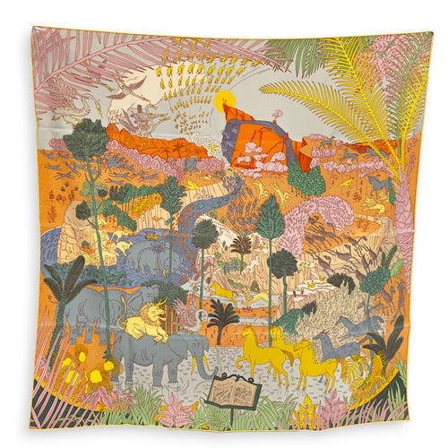 Le Carnaval des Animaux Scarf 90 Jaune/Multi Scarf