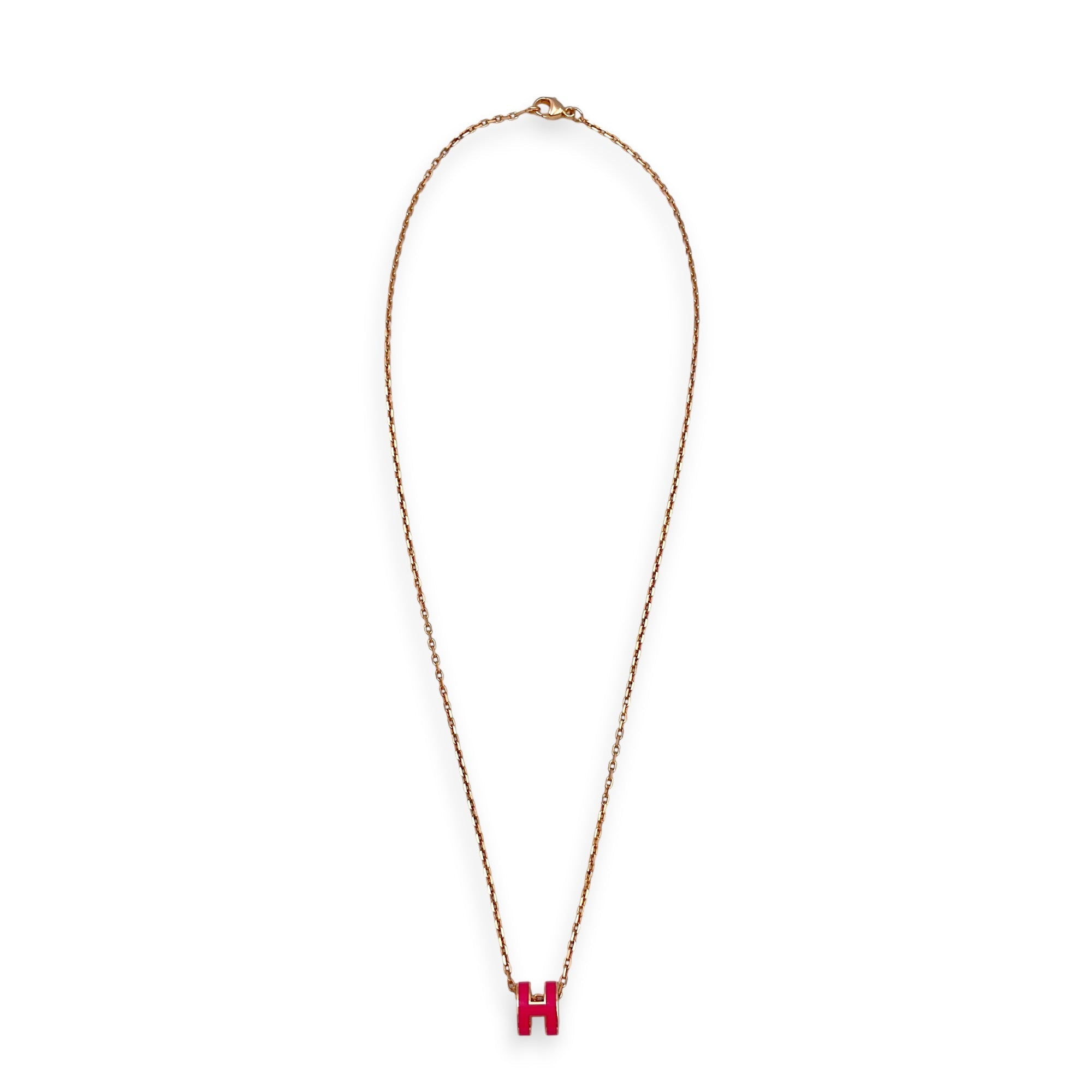Mini Pop H Rose Extreme Necklace Rose Gold hardware CL2605-21608 2