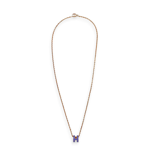 Mini Pop H Lilac Necklace Rose Gold hardware CL2605-21609 1