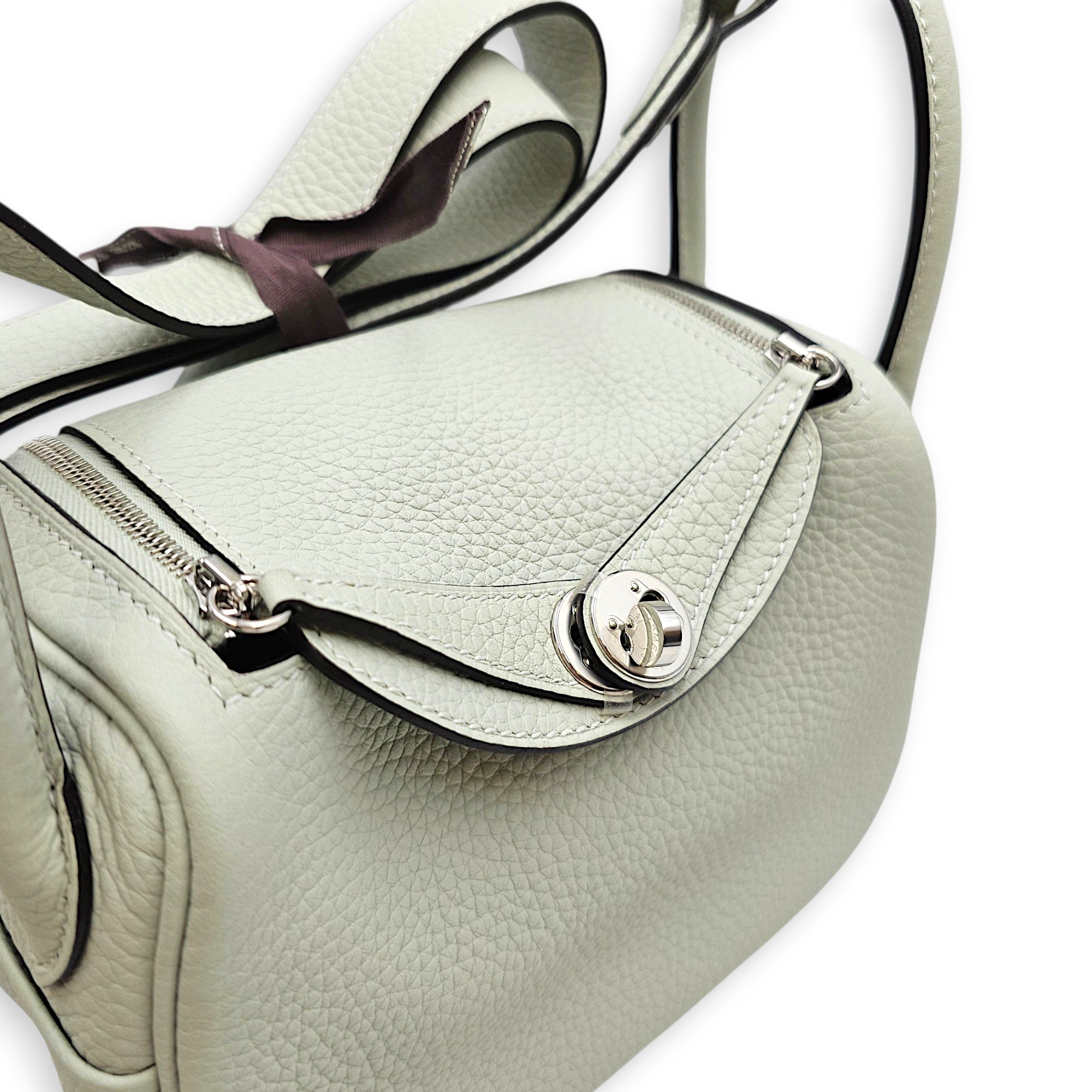 Lindy Mini Gris Neve in Clemence Palladium hardware CL2605-21616 7
