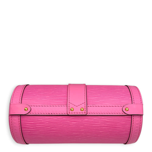 Papillon Trunk Pink Crossbody Bag in Epi Leather Gold hardware
