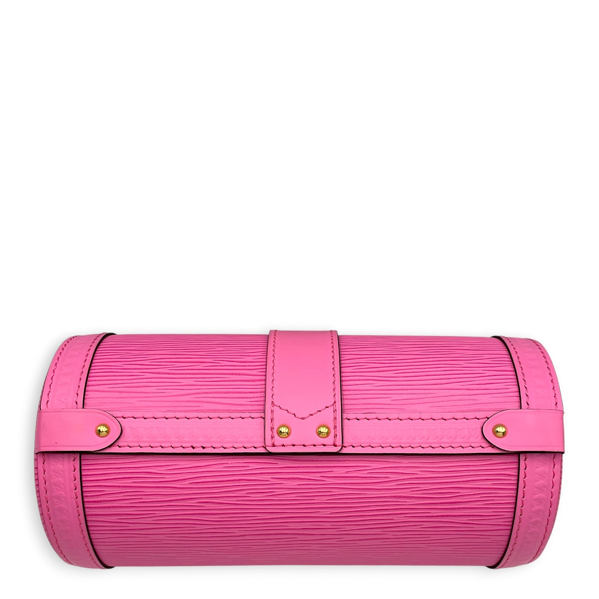 Papillon Trunk Pink Crossbody Bag in Epi Leather Gold hardware CL2605-21620 2