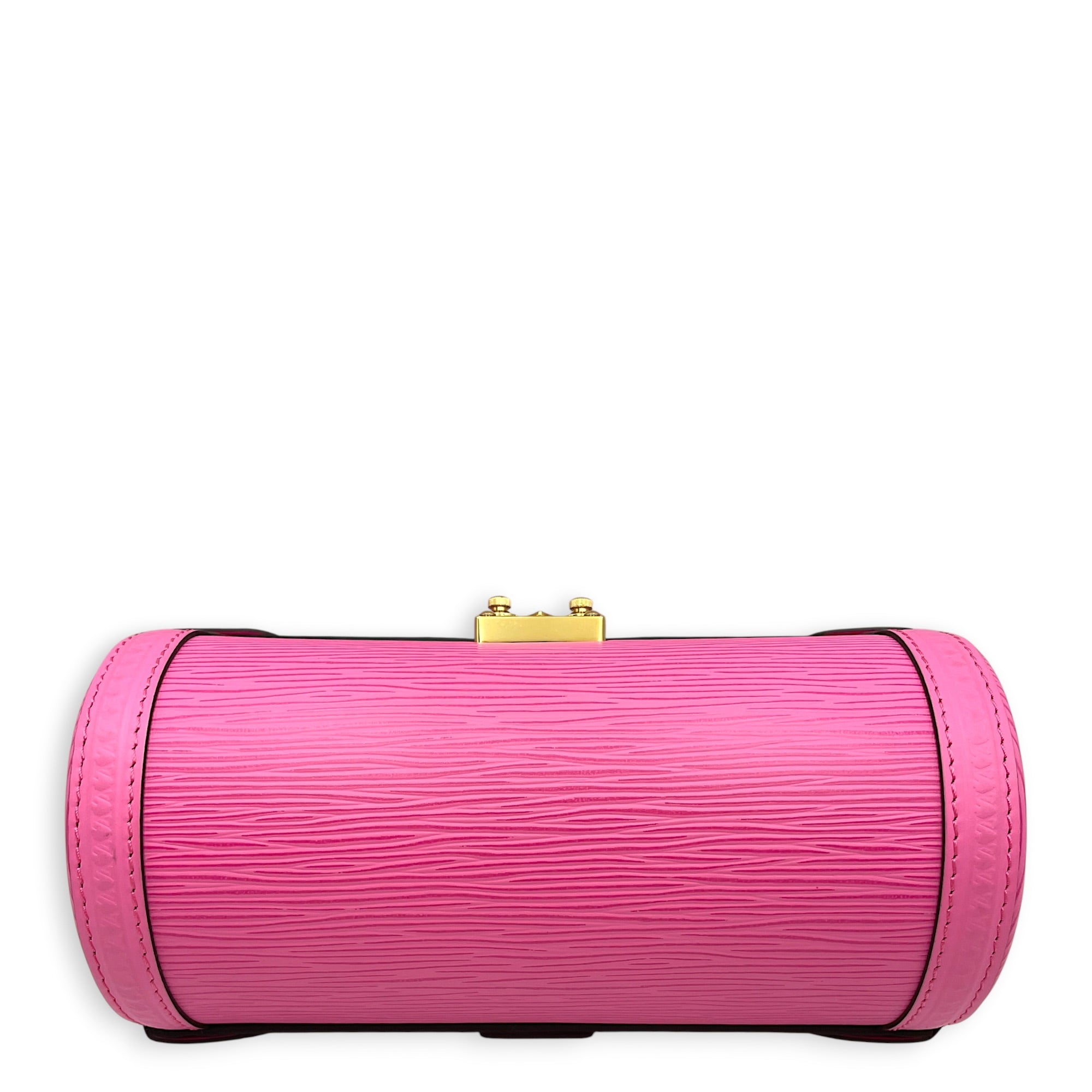 Papillon Trunk Pink Crossbody Bag in Epi Leather Gold hardware