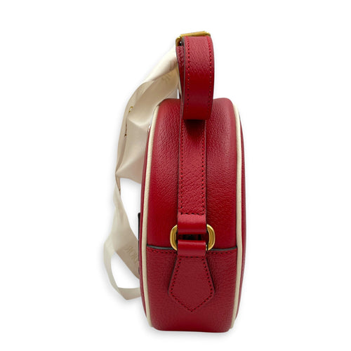 GG x Adidas Ophidia Red Crossbody Bag in Calfskin Gold hardware CL2605-21622 4
